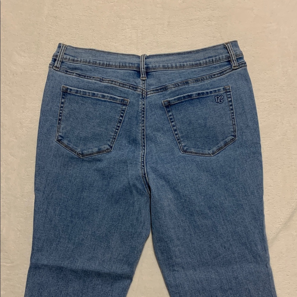 Diane Gilman DG2 Embellished Jeans animal print ankle crop 14P - Picture 6 of 8